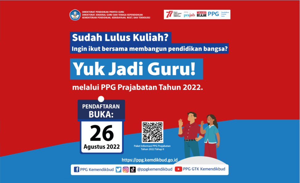 PPG Prajabatan Gelombang 2 Dibuka Hingga 26 September 2022